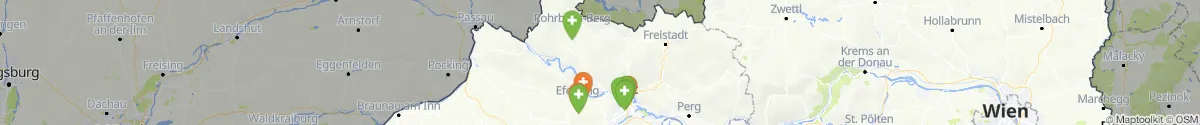 Kartenansicht für Apotheken-Notdienste in der Nähe von Sankt Martin im Mühlkreis (Rohrbach, Oberösterreich)